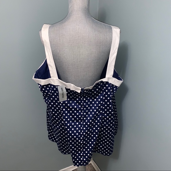 Hot Topic Navy Polka Dot Tank Top - Picture 4 of 8